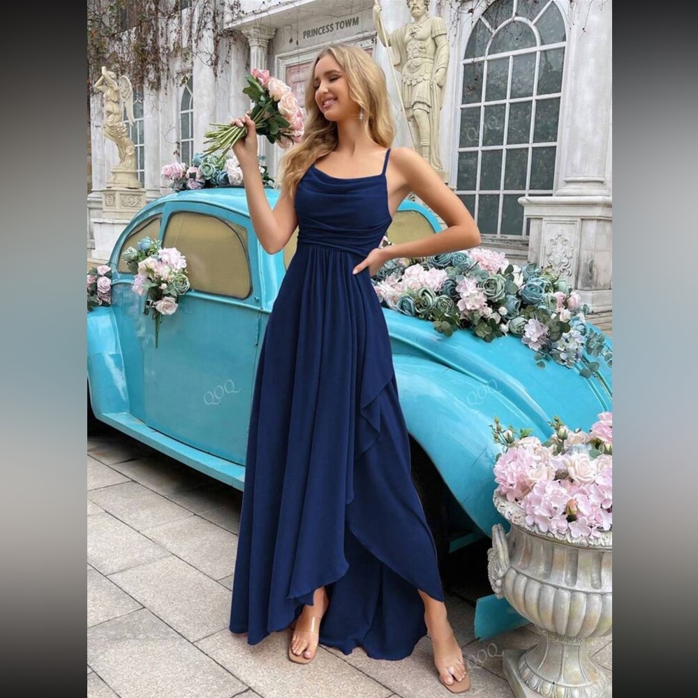 Navy Blue Semi-Formal Dresss